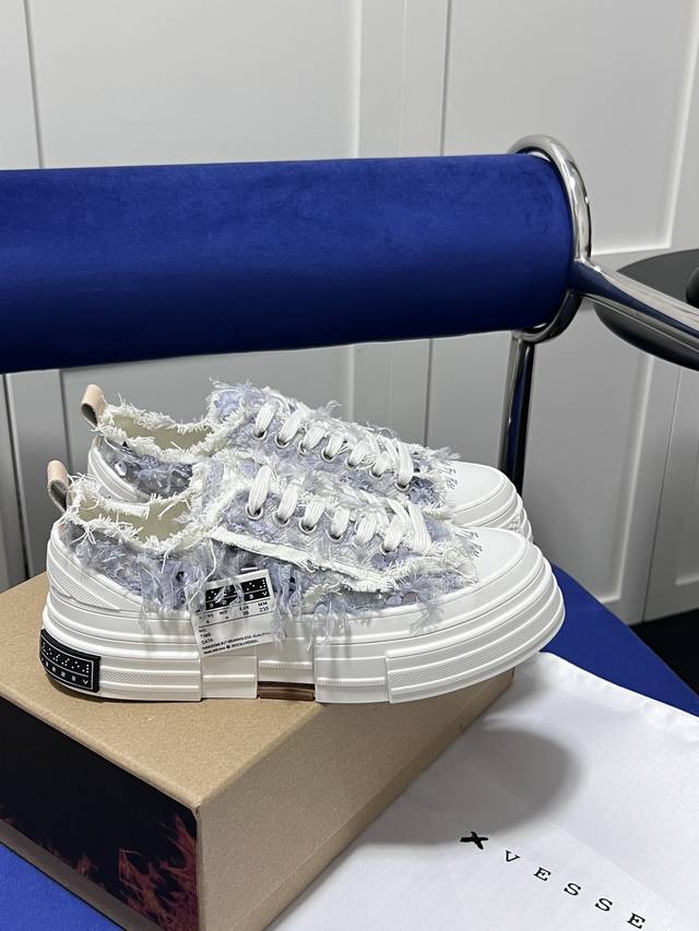 橙子出厂价 高版本 吴建豪同款 最新 Xvessel 天鹅系列乞丐鞋硫化帆布鞋 火爆小红书的爆款潮鞋，半个娱乐圈都在给这款鞋子带货超级个性化，破坏元素满满，特色